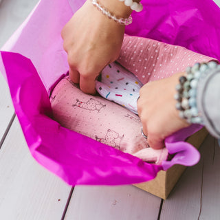 White Muslin Baby Swaddle & Burp Cloth with Cute Little Flower Print – 100% OEKO-TEX Cotton, Ultra-Soft Double Gauze