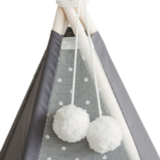 Pom Pom Teepee Tent Toppers - Dekoratyviniai PomPoms |Spalva: balta