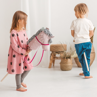 Unicorn Stick Horse, Hobby Horse Stick, Pony Ride Toy, Wooden Stick Horse, Plush Stick Horse, Fantasy Horse Toy,Magical Stick Horse,Toy Gift