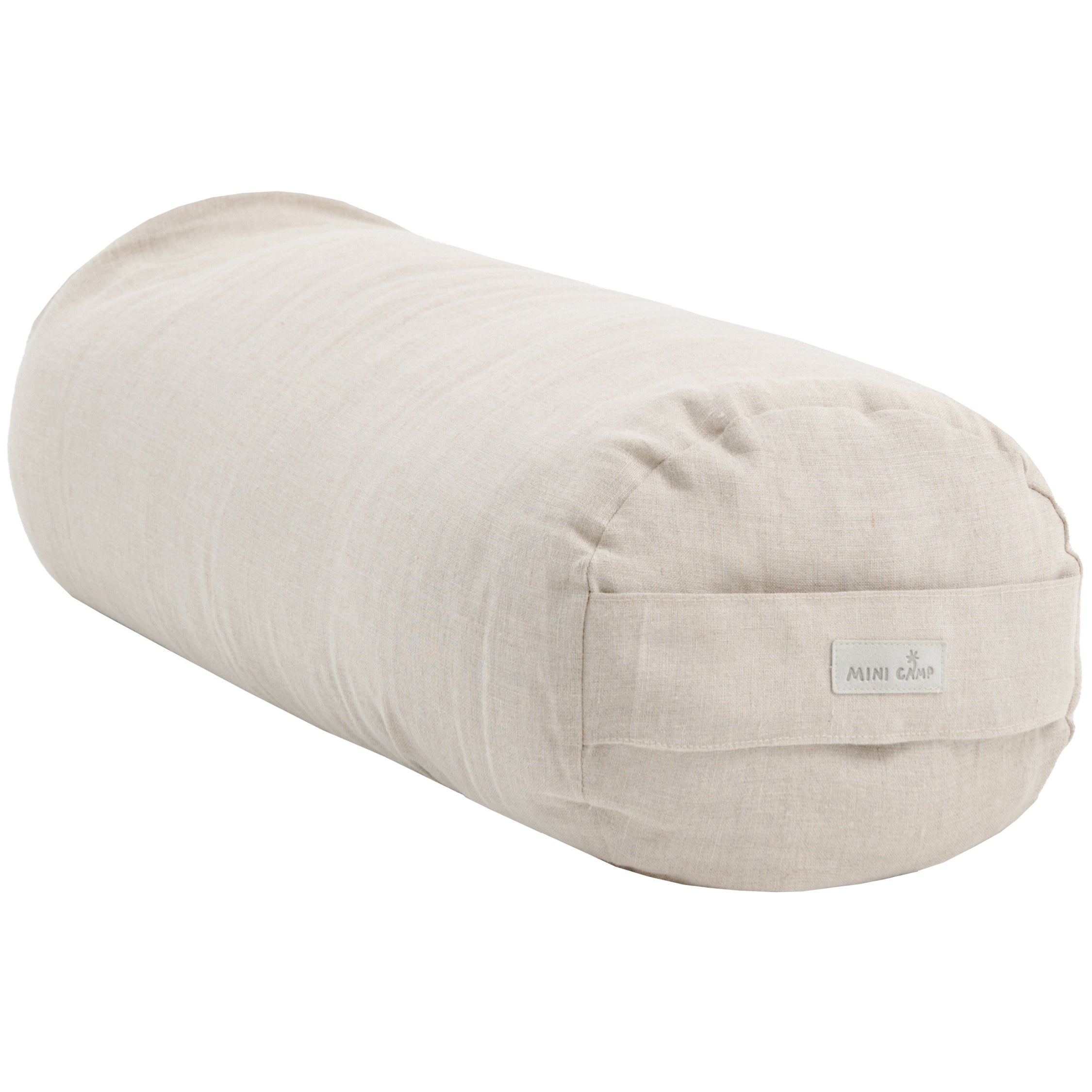 MINICAMP Yoga Bolster meditacinė pagalvėlė iš 100% natūralios spalvos lino