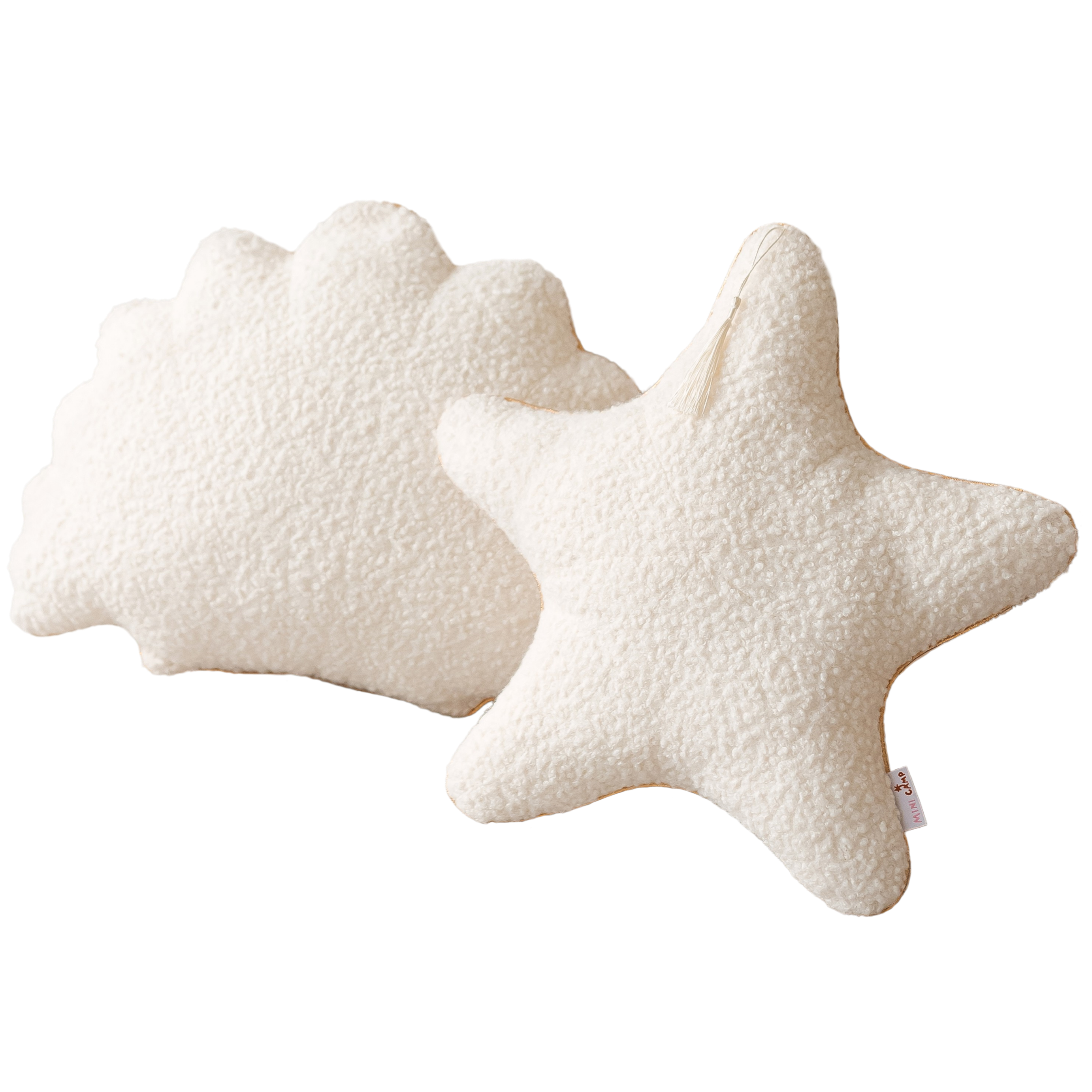 MINICAMP Seashell Pagalvės, Starfish Throw Pagalvės, Vėžiagyviai Decor | 2 rinkinys