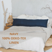 Navy Linen
