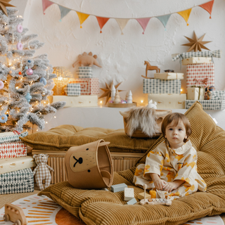Handmade Felt Toy Storage Basket | Teddy Bear