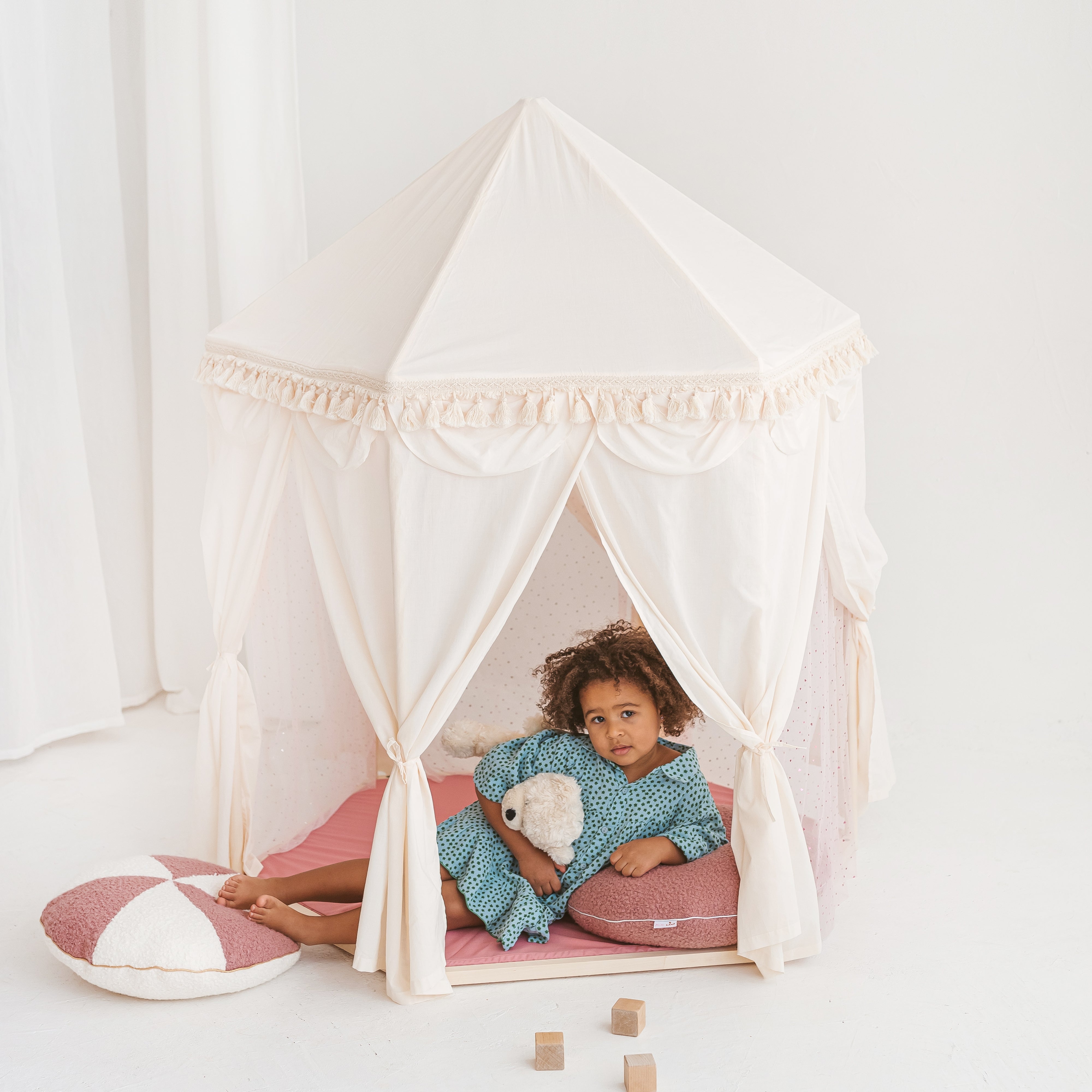 indoor childrens tent MINICAMP Boho Indoor Playhouse Tent in Pavilion Shape Play Tent only