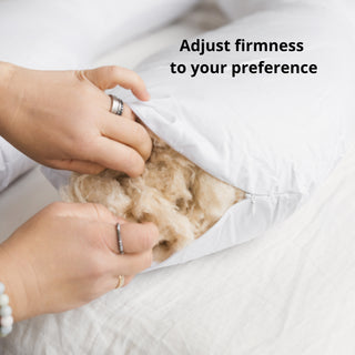 MINICAMP C-Shape Nursing & Pregnancy Pillow with Organic Navy Blue Cover | Kapok or PES Filling