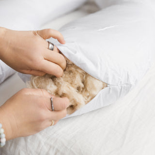 MINICAMP U-Shaped Maternity Pillow with Organic Cover in Milk White | Kapok or PES Filling