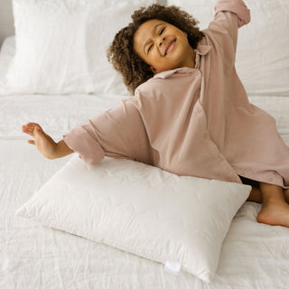 MINICAMP Kids Sleeping Pillow – Natural Kapok Fill & Organic Cotton Cover