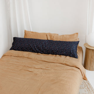 MINICAMP Long Maternity & Lumbar Support Pillow with Organic Cover in Navy Blue