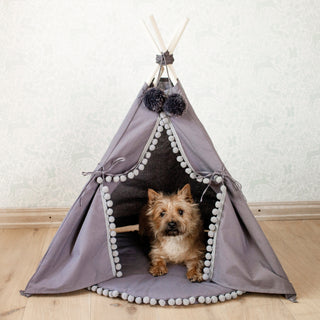 MINICAMP pet teepee, dog bed, cat bed, pet teepee, dog house, cozy pet tent, stylish dog cave, dog igloo bed
