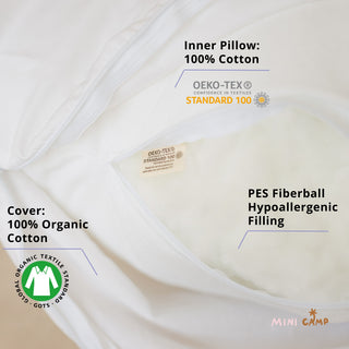 MINICAMP Full Body Maternity and Lumbar Pillow with Organic Cover