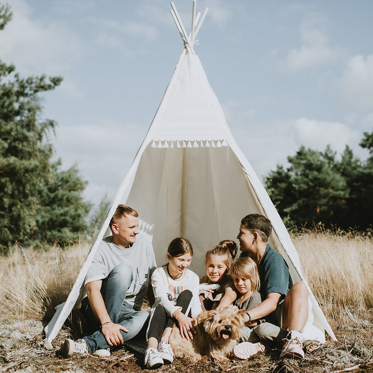 outdoor teepee tent MINICAMP Outdoor Teepee Tent for Adults and Kids 7.8 ft Tall
