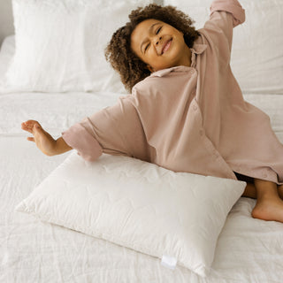 Adjustable Kapok & Latex Sleeping Pillow – Natural, 100% Cotton, Plant-Based Filling