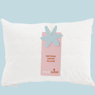 Adjustable Kapok & Latex Sleeping Pillow – Natural, 100% Cotton, Plant-Based Filling