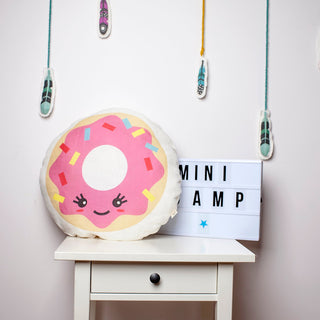 Donut Decorative Cushion  from 100% Linen