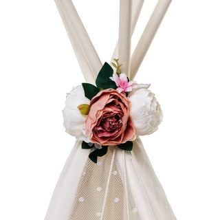 MINICAMP Peonies Flower Garland for Teepee Decoration Peach - Teepee Accessory